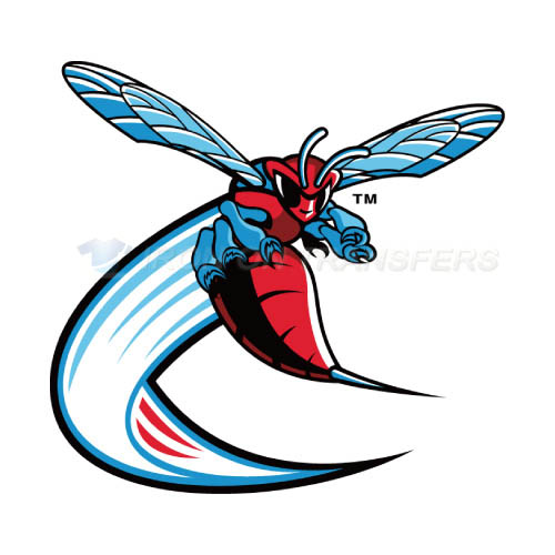 Delaware State Hornets Logo T-shirts Iron On Transfers N4244 - Click Image to Close